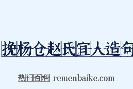 挽杨仓赵氏宜人造句是什么意思的图片